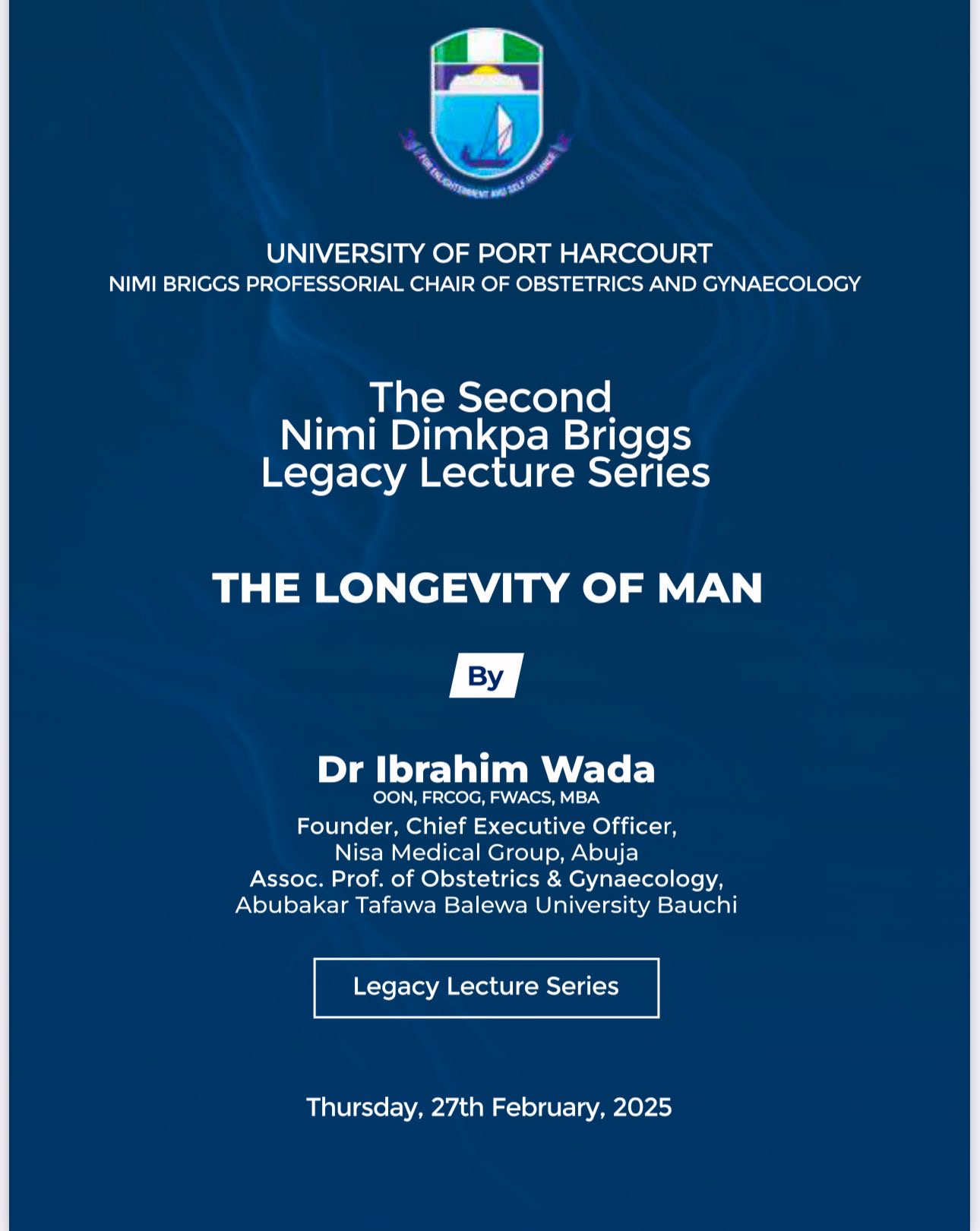 Nimi Dimkpa Briggs Legacy Lecture Series